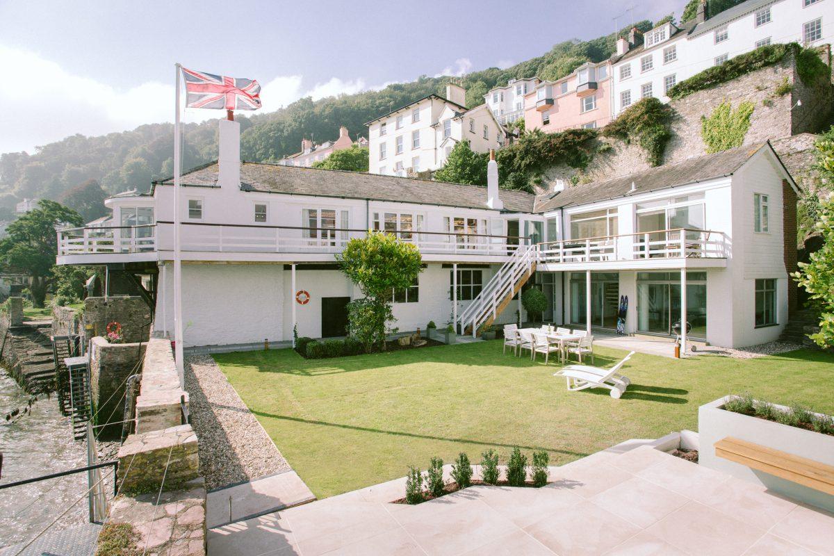 Photograph of waterside home in Dartmouth, Devon.