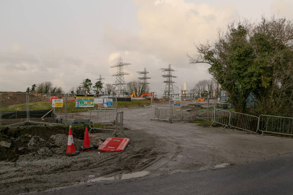 Personal work. Image of entrance to Indian Queens power station, Cornwall