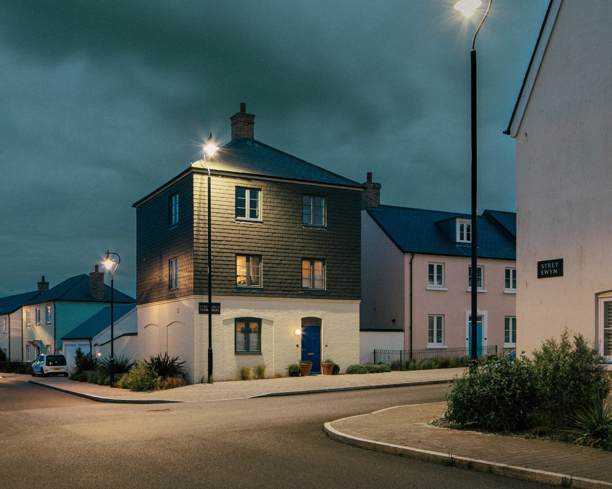 Evening view. Nansledan, Newquay, Cornwall