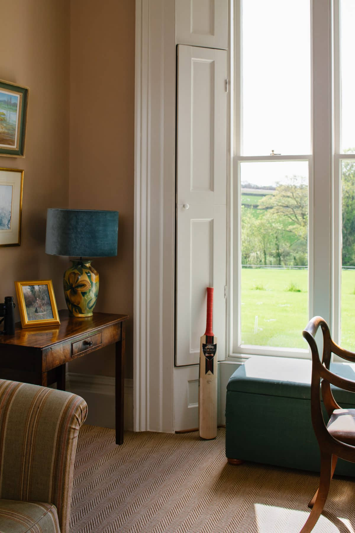 Office interior detail photograph. Dartmoor, Devon